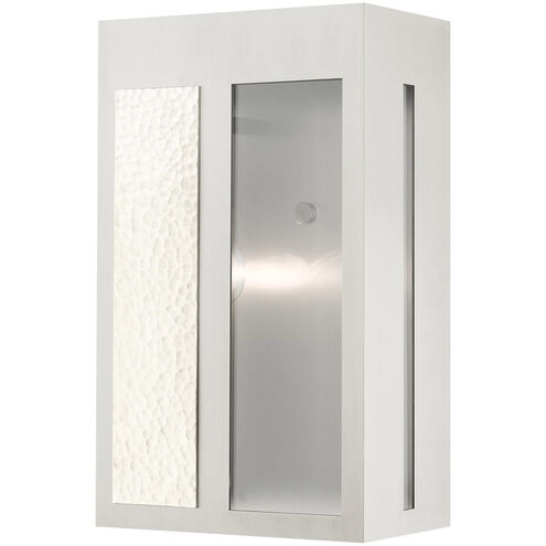 Lafayette 1 Light 14 inch Brushed Nickel Outdoor Wall Lantern