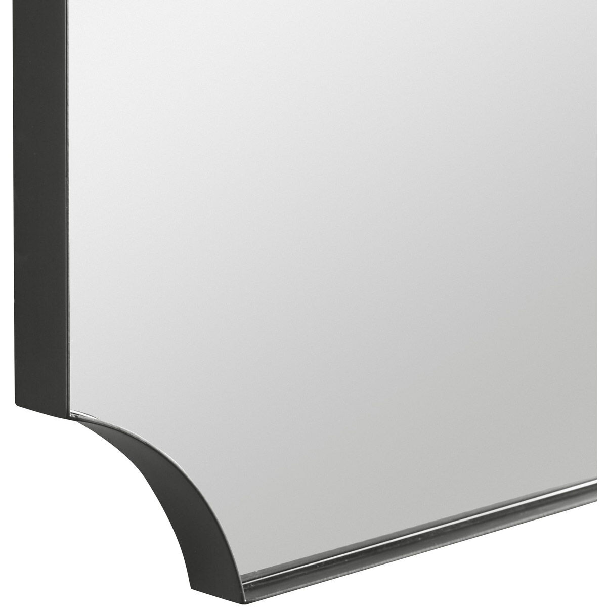 Lennox 40 X 22 inch Black Wall Mirror