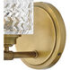 Elle 1 Light 6.5 inch Heritage Brass Vanity Light Wall Light