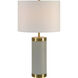 Kameron 25.25 inch 100.00 watt Antique Brass and Grey Table Lamp Portable Light