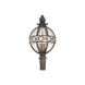 Giles 3 Light 24 inch Campanile Bronze Post