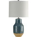 Signature 3 inch 150 watt Prova Blue Table Lamp Portable Light