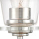 Scarlett LED 14 inch Polished Chrome Bath Vanity Light Wall Light in Clear Glass