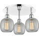 Belfast 3 Light 17.75 inch Polished Chrome Flush Mount Ceiling Light in Clear Crackle