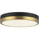 Alora Mood Adelaide LED 11.13 inch Aged Gold and Matte Black Flush Mount Ceiling Light