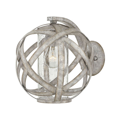 Open Air Carson Outdoor Wall Lantern in Weathered Zinc, Non-LED, Small