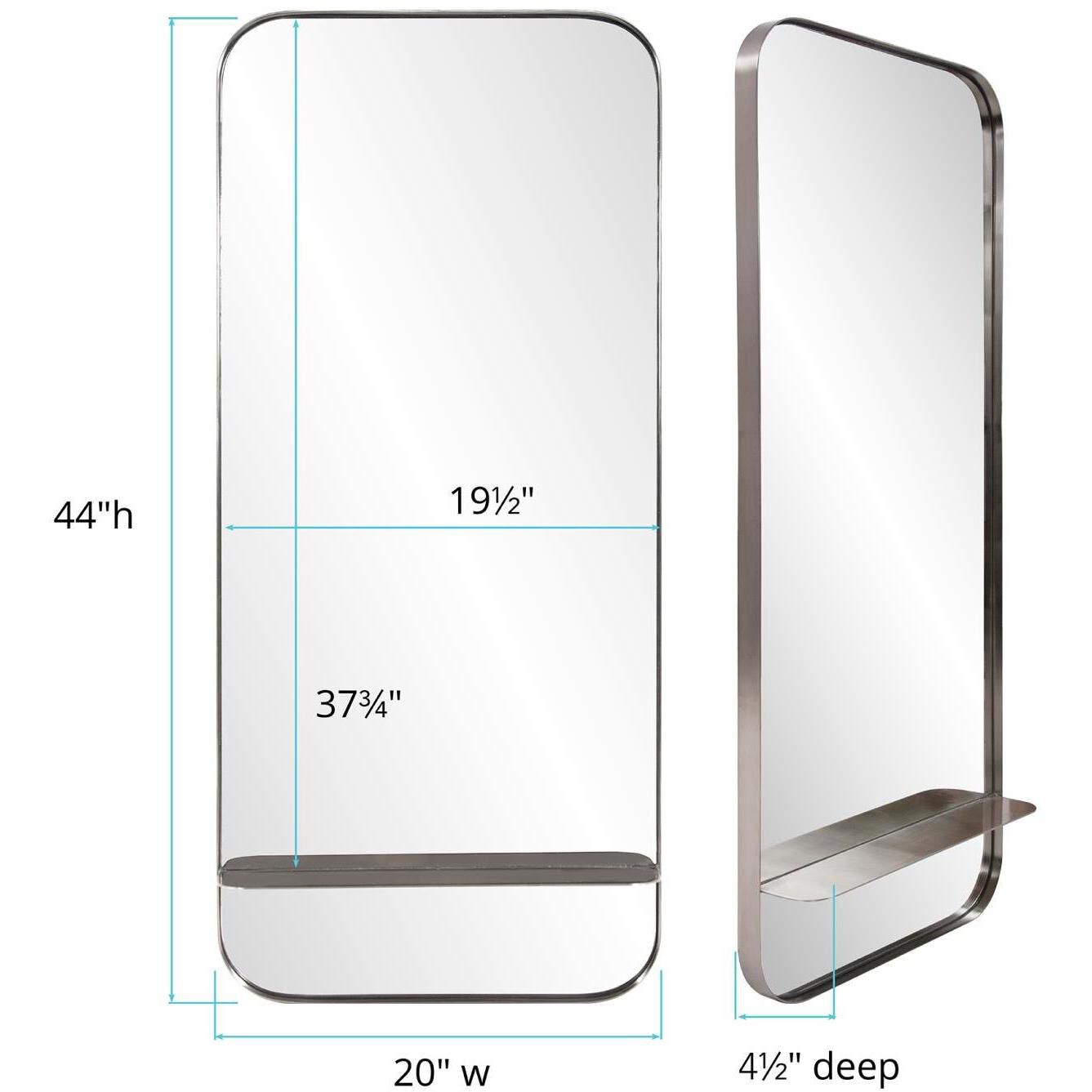 Gavan 44 X 20 inch Silver Mirror