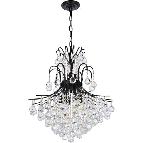 Toureg 11 Light 22 inch Black and Clear Chandelier Ceiling Light