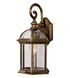 Wentworth 1 Light 16 inch Black Gold Outdoor Wall Lantern