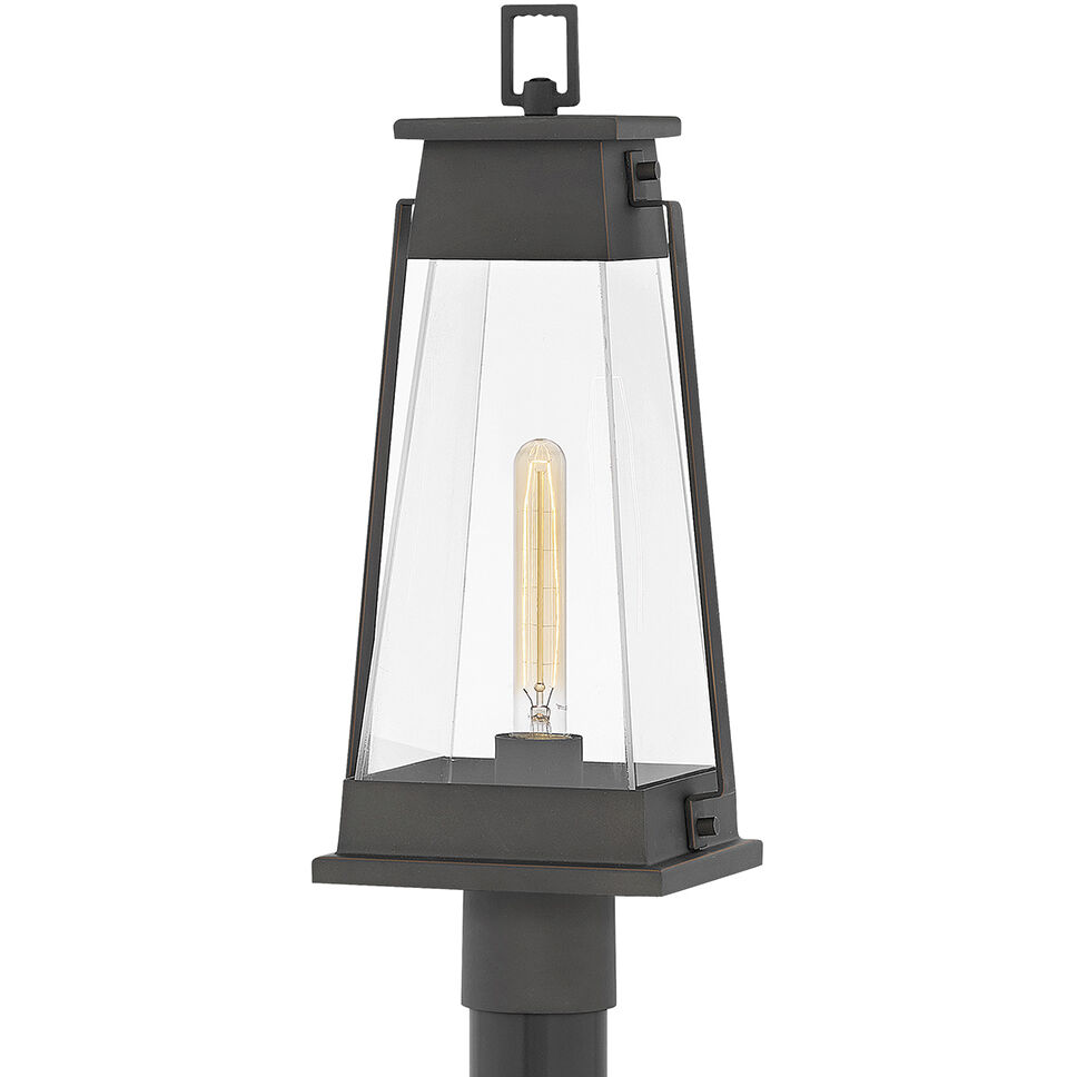 Arcadia 1 Light 21.75 inch Aged Copper Bronze Outdoor Post Mount Lantern