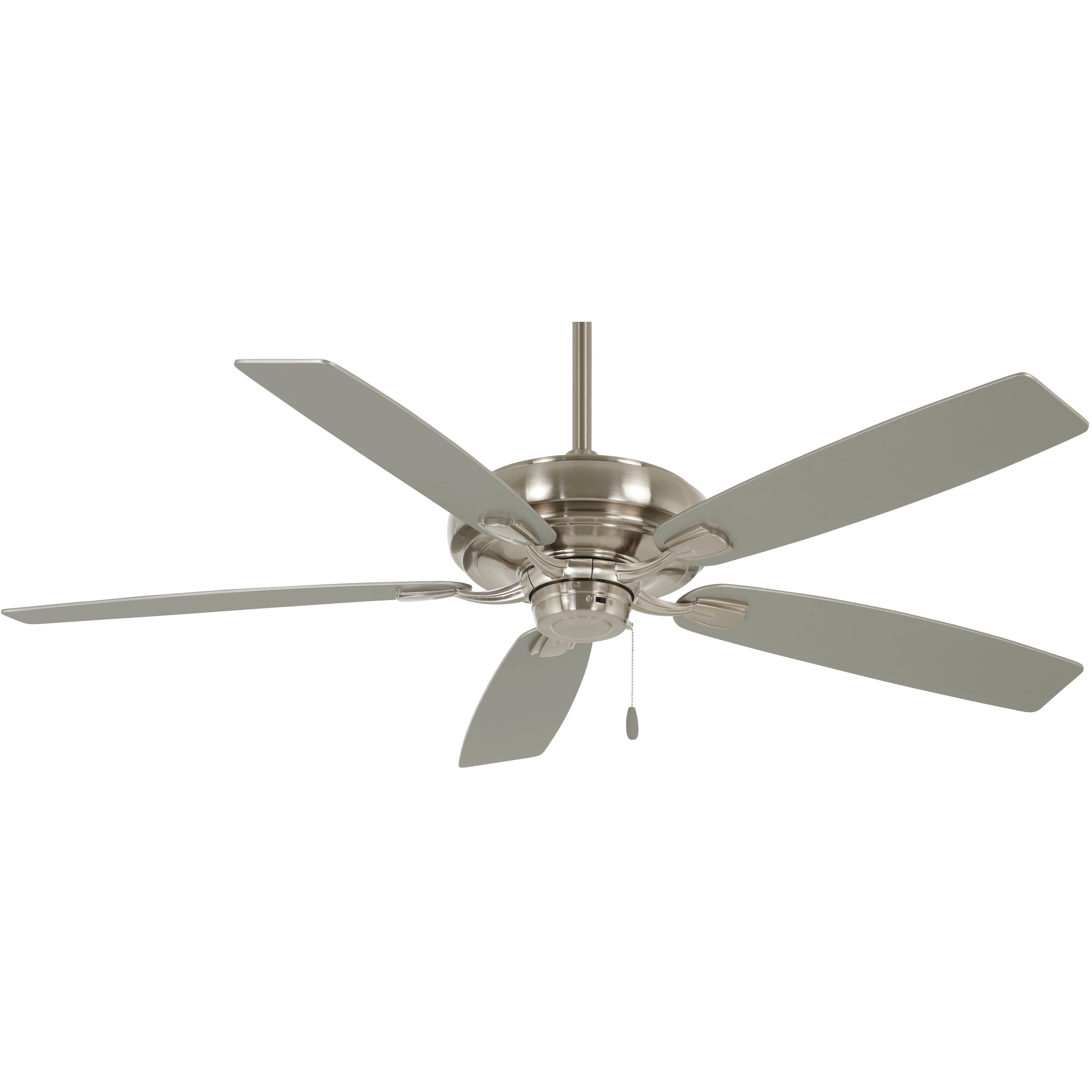 Watt 60 inch Brushed Nickel with Savannah Gray Blades Ceiling Fan