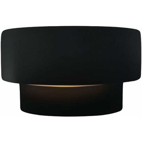 Ambiance 1 Light 10 inch Carbon Matte Black and Champagne Gold Wall Sconce Wall Light