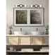 Raleigh 3 Light 16 inch Matte Black Vanity Light Wall Light