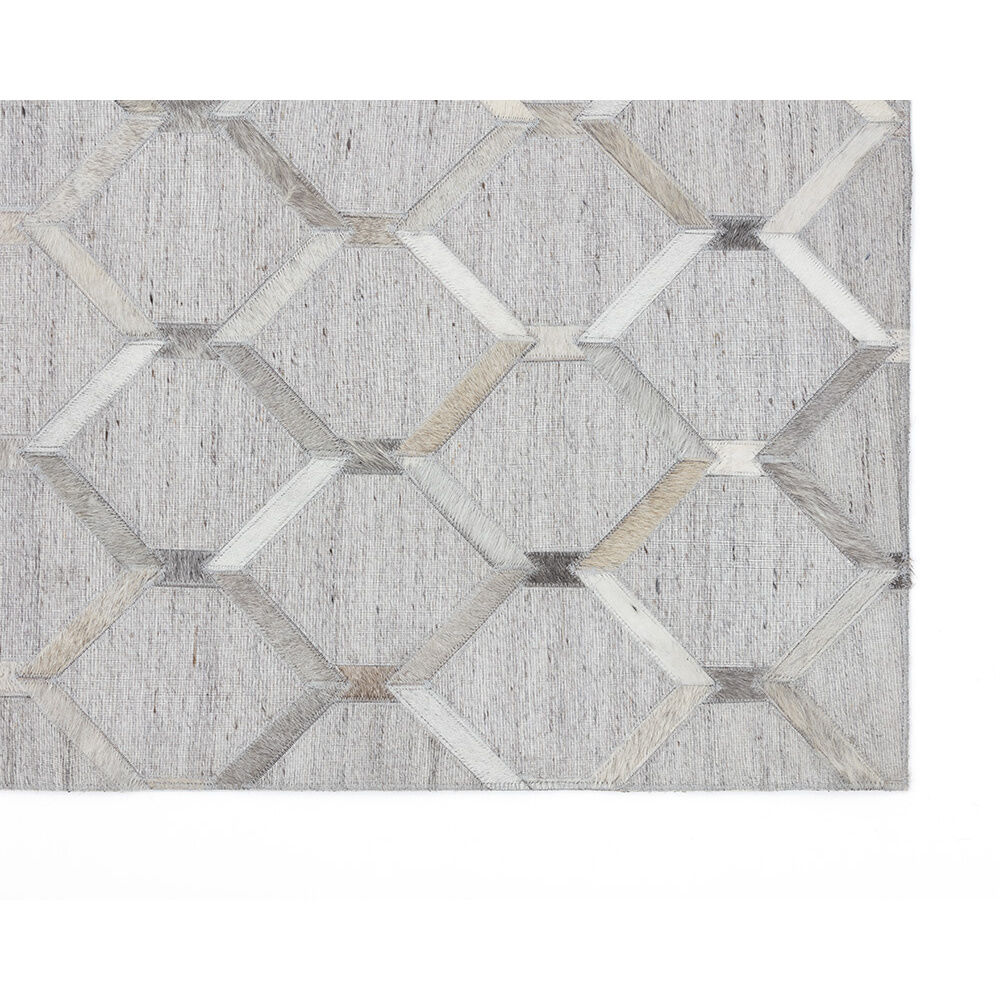 Bordeaux 96 X 60 inch Ivory / Grey Indoor Hand-Made Rug, Hand-Made