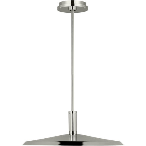 Avroko Saucer Direct LED 24 inch Polished Nickel Pendant Ceiling Light