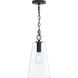 Jheni 1 Light 8 inch Matte Black Pendant Ceiling Light