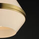 Giza 1 Light 16 inch Satin Brass Single Pendant Ceiling Light