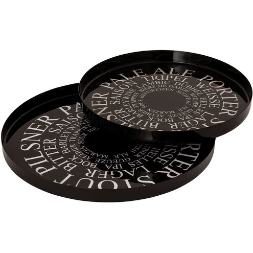 Hops Black with White Tray