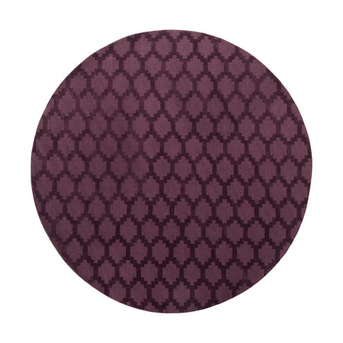 Metro 72 X 72 inch Dark Purple Indoor Area Rug, Round