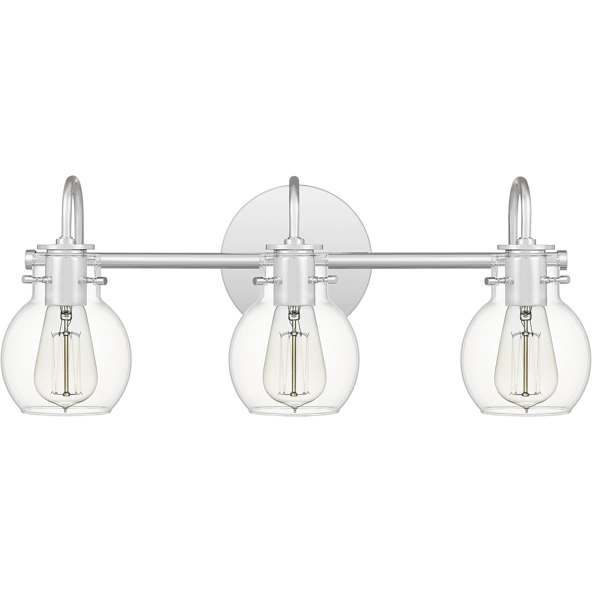 Andrews 3 Light 22 inch Polished Chrome Bath Light Wall Light