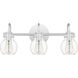 Andrews 3 Light 22 inch Polished Chrome Bath Light Wall Light