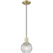 Arcadia Athens 1 Light 5.88 inch Antique Brass Mini Pendant Ceiling Light