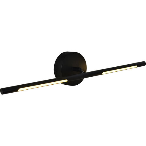 CWI Lighting Oskil LED 24 inch Black Wall Light 1375W24-1-101 - Open Box