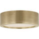 Kelly Wearstler Cerne LED 5 inch Natural Brass Flush Mount Ceiling Light in 277V
