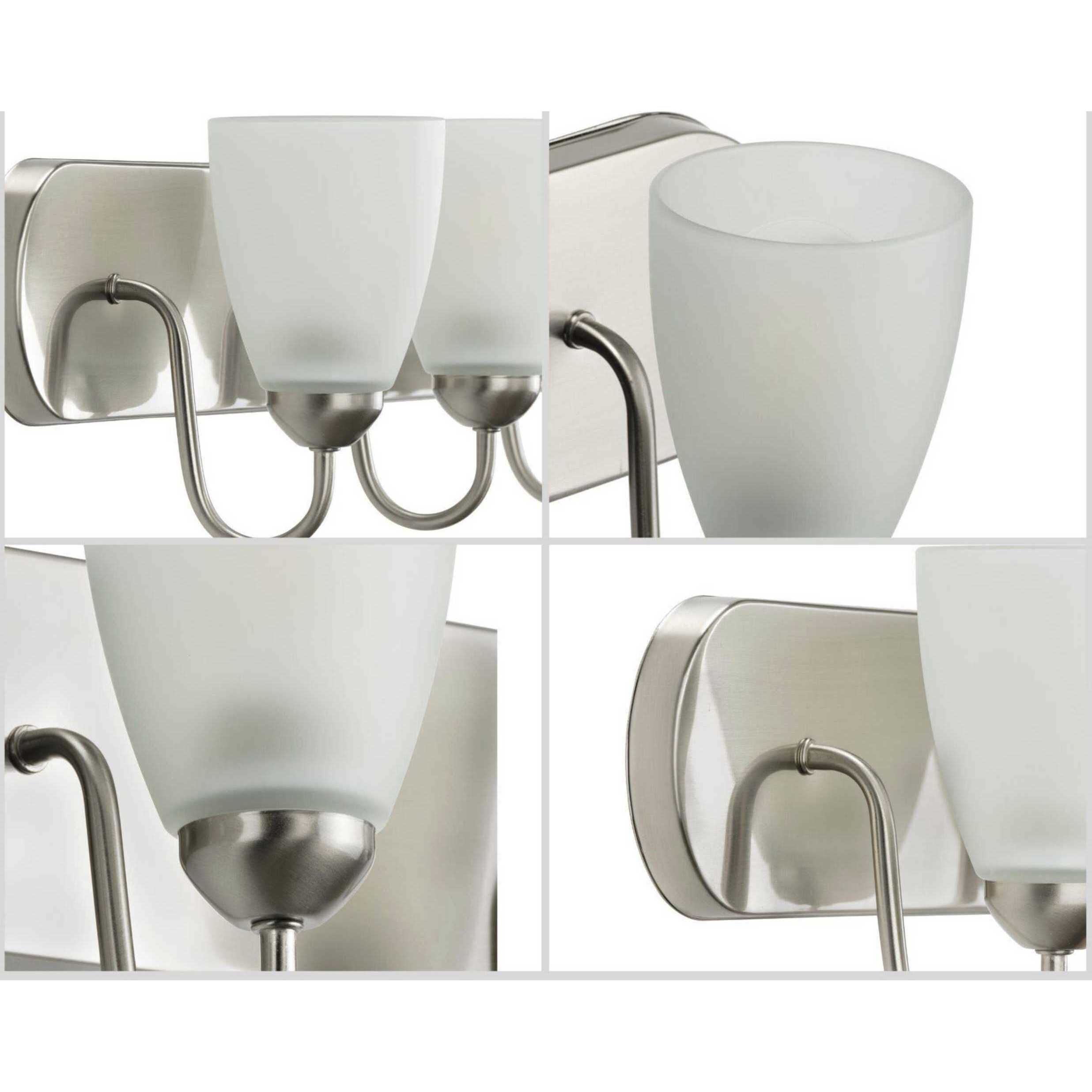 Gather 3 Light 24 inch Brushed Nickel Bath Vanity Wall Light in Bulbs Not Included, Standard