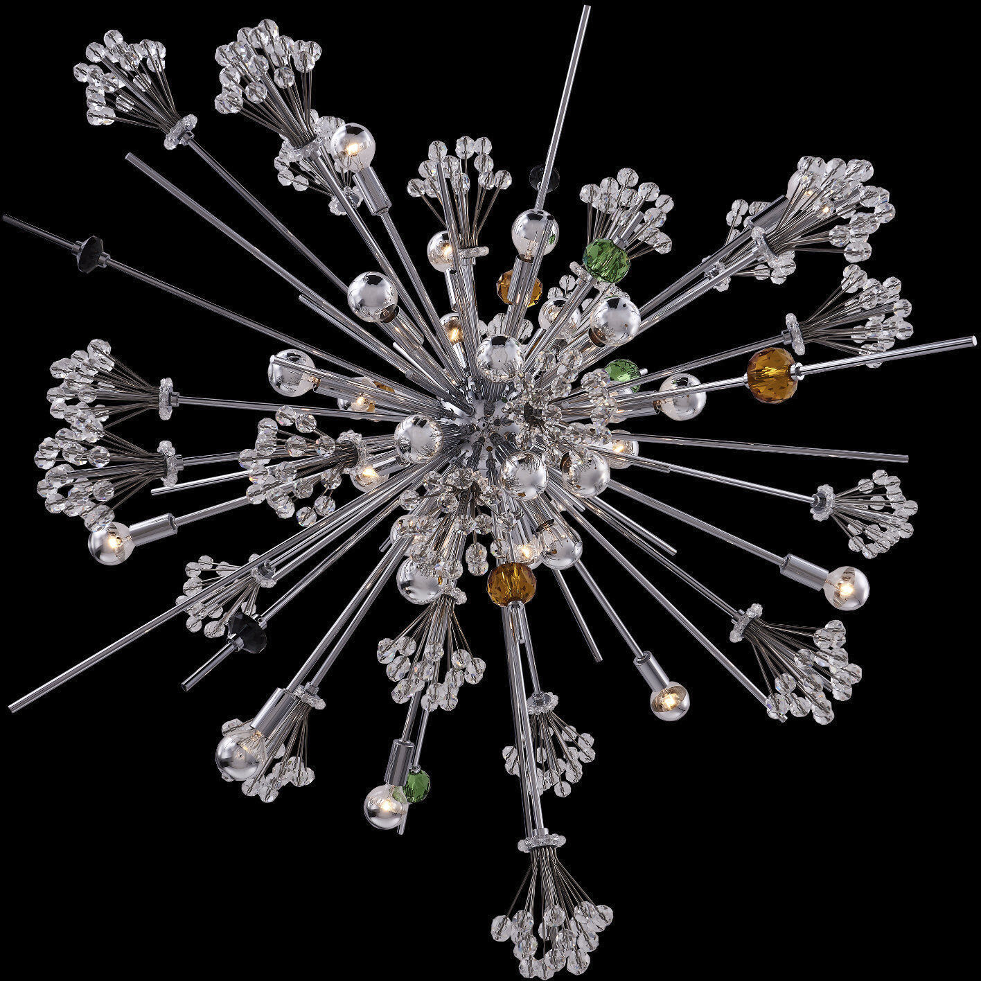 Constellation 30 Light 47 inch Polished Chrome Pendant Ceiling Light