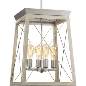 Briarwood 4 Light 15.5 inch Galvanized Foyer Light Ceiling Light