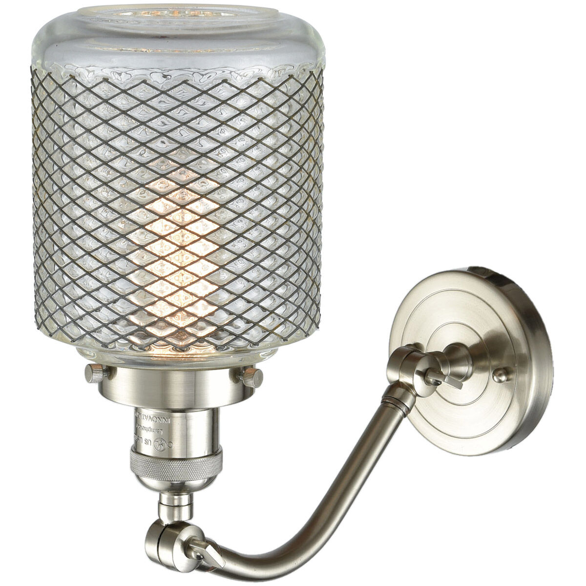 Franklin Restoration Stanton 1 Light 6 inch Brushed Satin Nickel Sconce Wall Light, Franklin Restoration