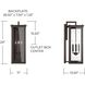 Hunt 4 Light 29 inch Oiled Bronze Outdoor Wall Mount in Incandescent
