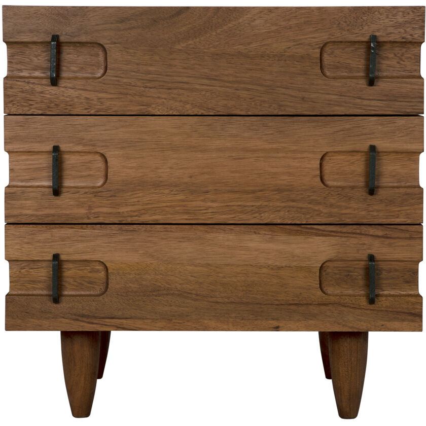 David 32.5 X 32 inch Dark Walnut Side Table