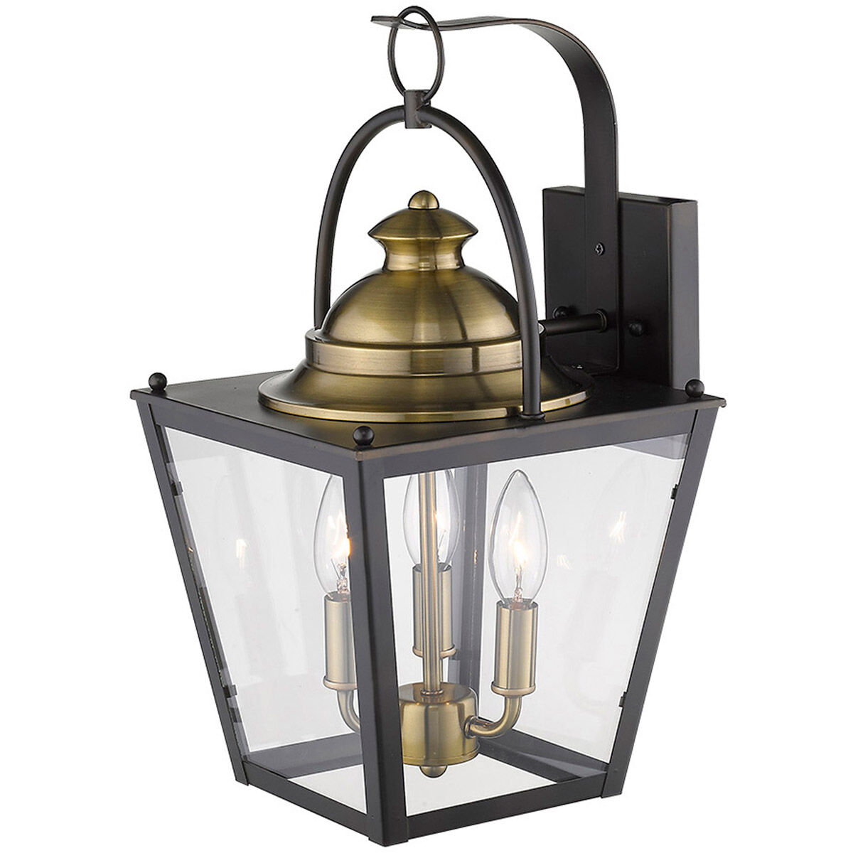 Savannah 3 Light 17 inch Oil-Rubbed Bronze Exterior Wall Mount