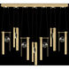 Aria 14 Light 60 inch Gold Pendant Ceiling Light