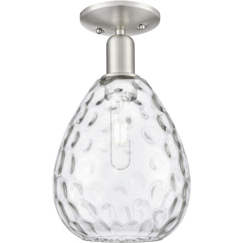 Arcadia Waverly 1 Light 8 inch Brushed Satin Nickel Semi-Flush Mount Ceiling Light