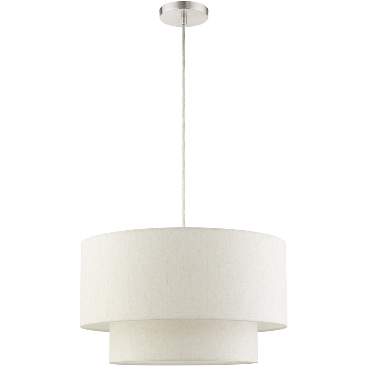 Meadow 3 Light 20 inch Brushed Nickel Pendant Ceiling Light 