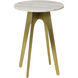 Cameron 20 X 14 inch Natural and Gold Side Table