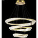 Contemporary LED Gold Crystal Chandelier Ceiling Light