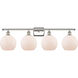 Ballston Athens LED 36 inch Polished Nickel Bath Vanity Light Wall Light in Matte White Glass