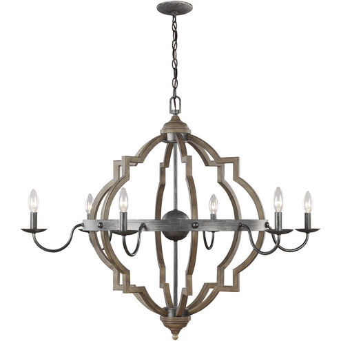 Socorro 6 Light 40 inch Stardust Chandelier Ceiling Light