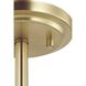 Adley 3 Light 18.12 inch Satin Brass Semi-Flush Convertible Light Ceiling Light