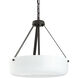 Lieon 3 Light 15.75 inch Antique Bronze Convertible Pendant Ceiling Light