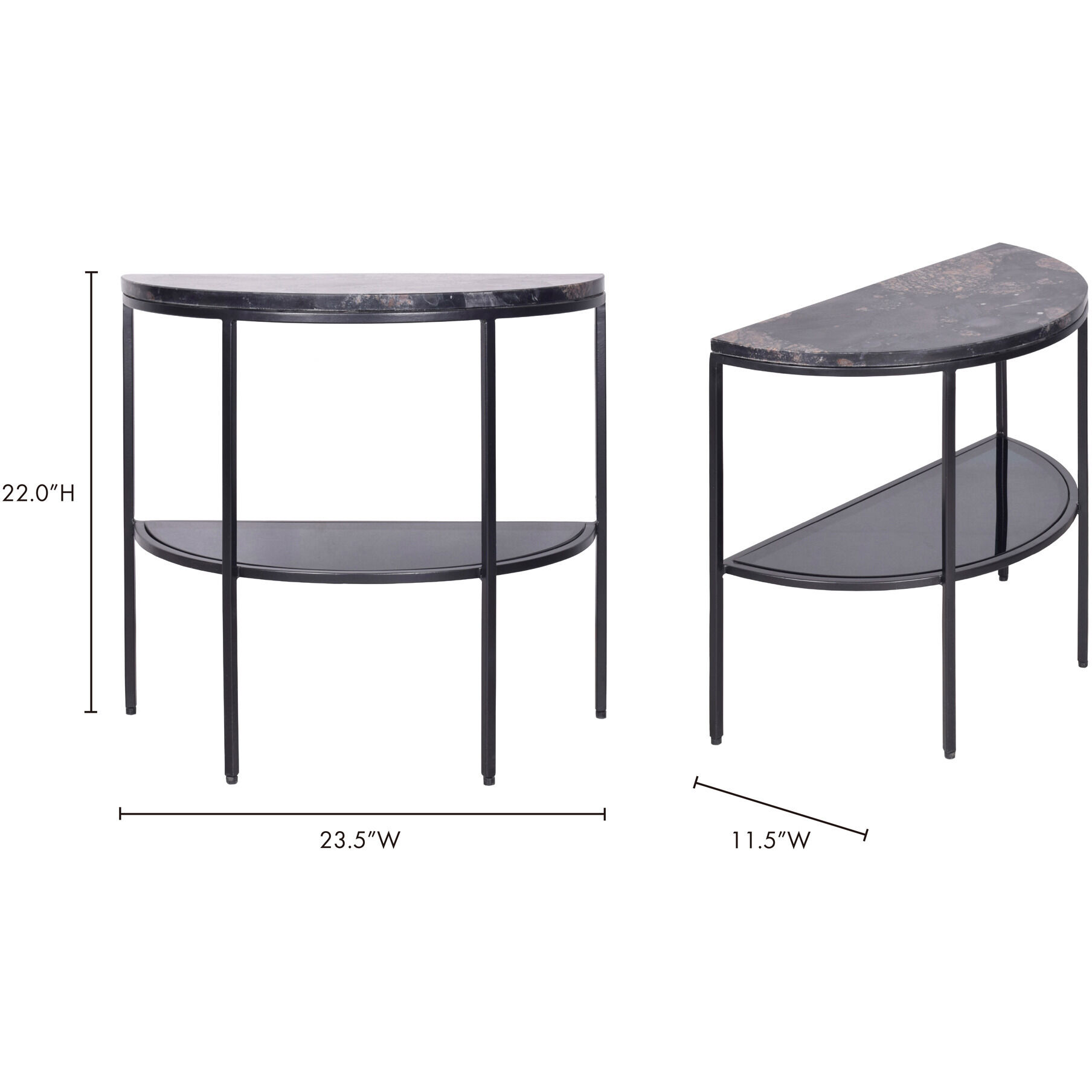 Aurora 23.5 X 22 inch Multitone Accent Table