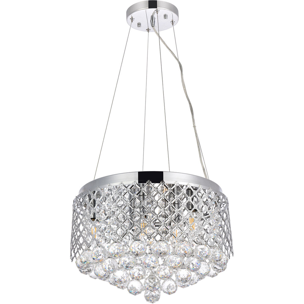 Tully 6 Light 16 inch Chrome Pendant Ceiling Light