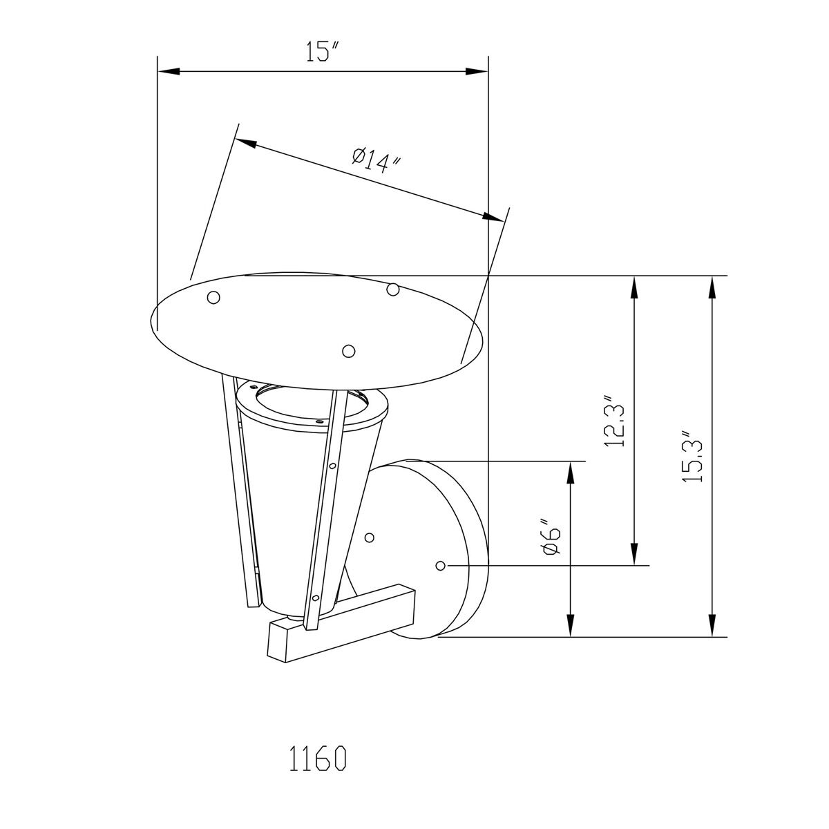 Signature Outdoor Wall Light in Brushed Nickel