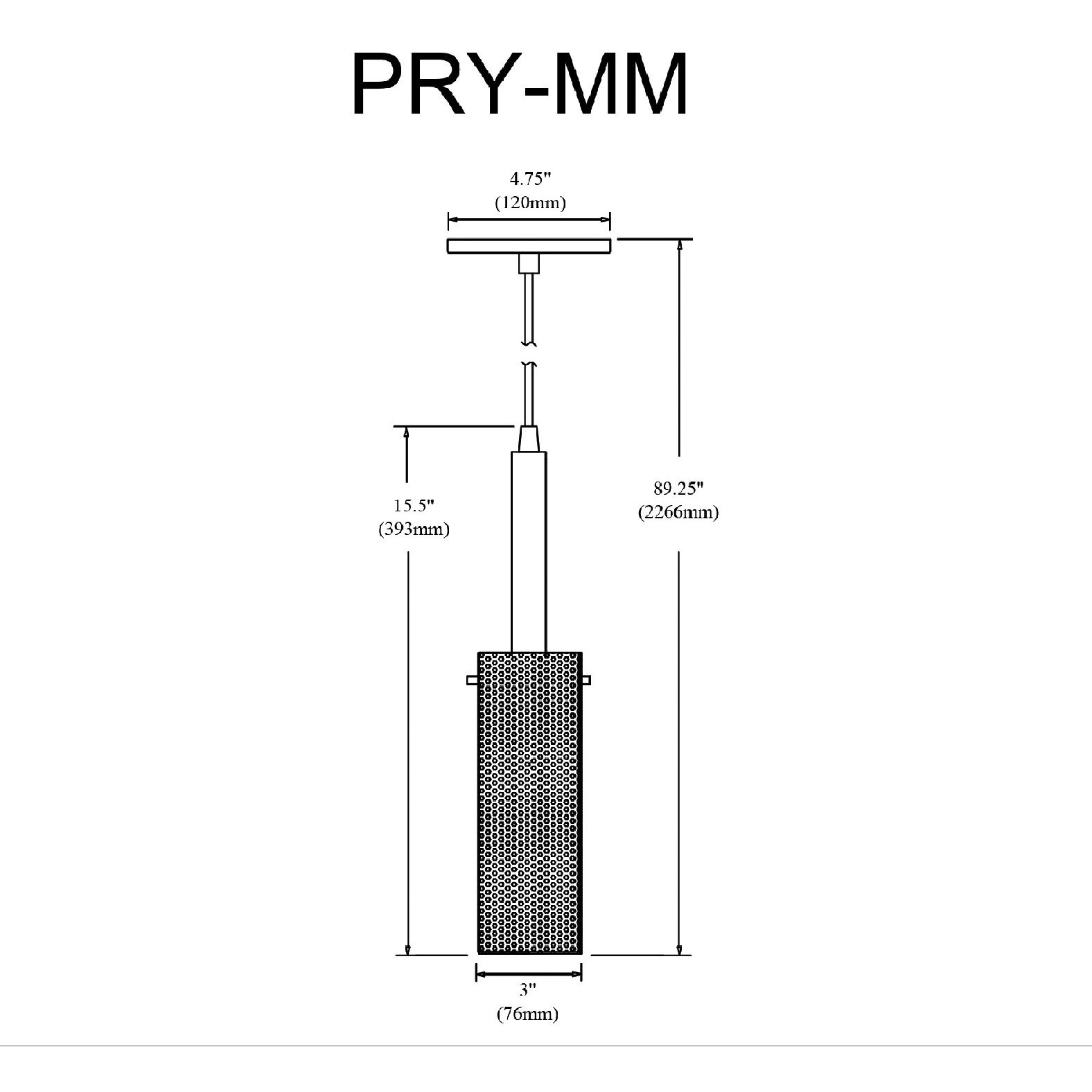 Percy LED 3 inch Matte Black Pendant Ceiling Light