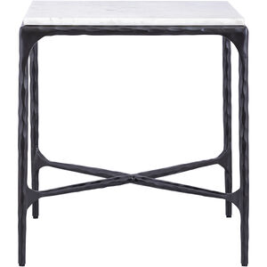 Seville 22 X 20 inch Graphite with White Accent Table, Forged