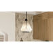 Haze 1 Light 10.5 inch Matte Black Mini Pendant Ceiling Light, Small